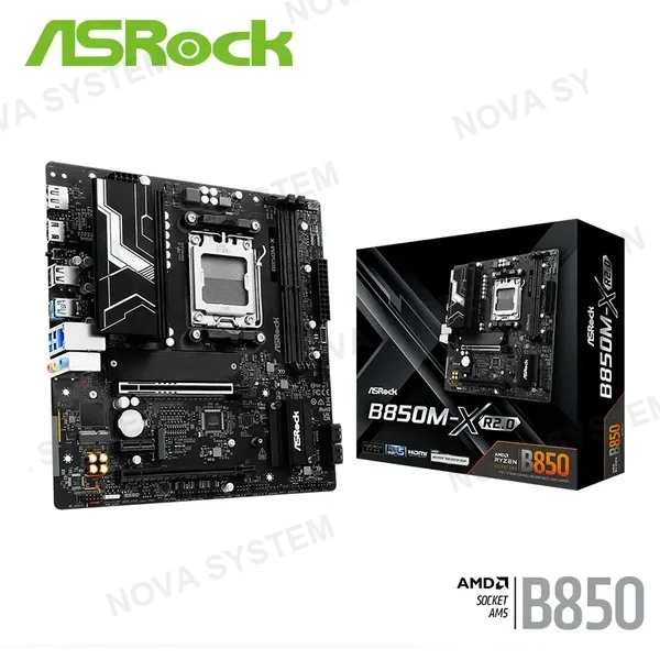Asrock PLACA ASROCK B850M-X R2.0 M.ATX DDR5 AMD AM5 (PN:90-MXBSG0-A0UAYAZ)