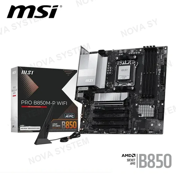 MSI PLACA MSI PRO B850M-P WIFI M.ATX DDR5 AMD AM5 (PN:911-7E71-008)