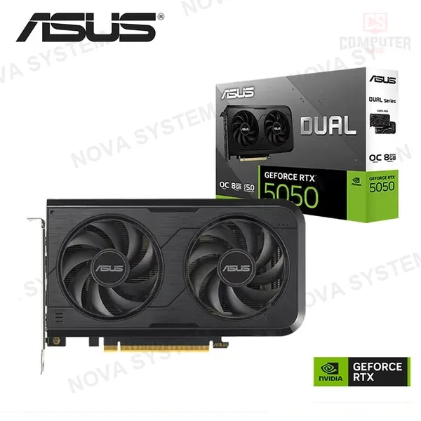 ASUS TARJETA DE VIDEO ASUS GEFORCE RTX 5050 8GB GDDR6 128BITS OC DUAL (PN:90YV0N72-M0AA00)