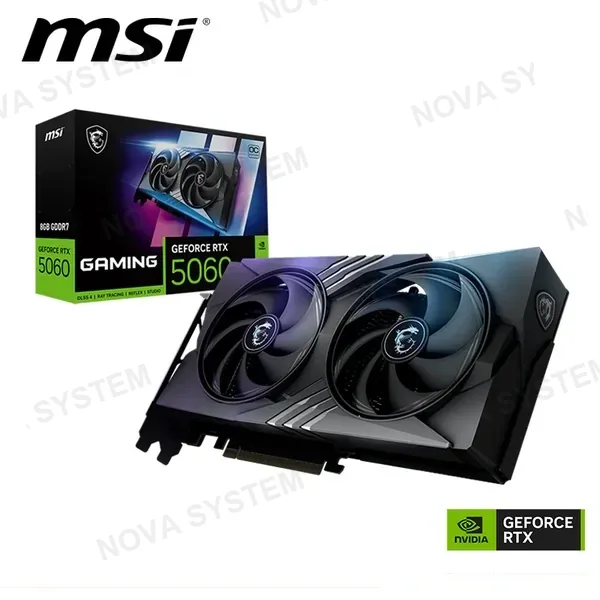 MSI TARJETA DE VIDEO MSI GEFORCE RTX 5060 8GB GDDR7 128BITS GAMING OC (PN:912-V537-023)