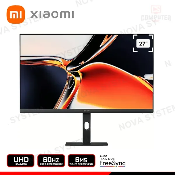 AMD MONITOR XIAOMI A27Ui 27" UHD 3840x2160/60HZ/6MS/AMD RADEON FREESYNC