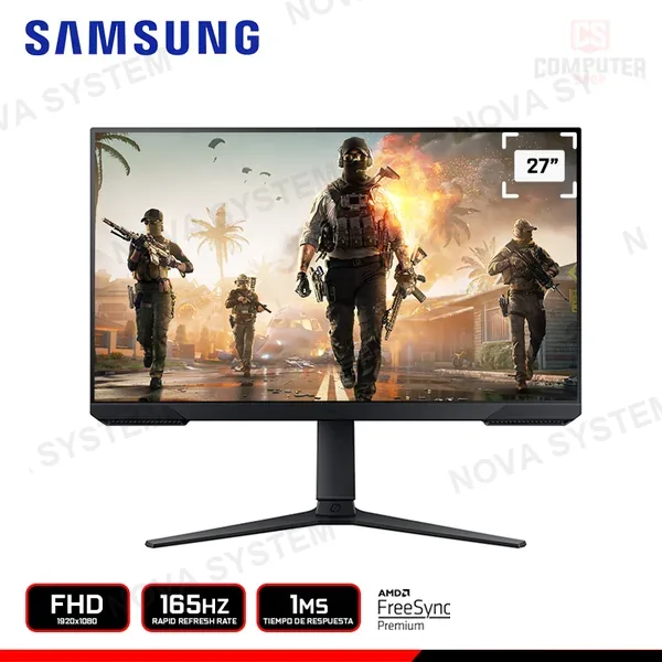 AMD MONITOR SAMSUNG ODYSSEY G3 S27AG320NL 27" FHD 1920x1080/165HZ/1MS/AMD FREESYNC PREMIUM
