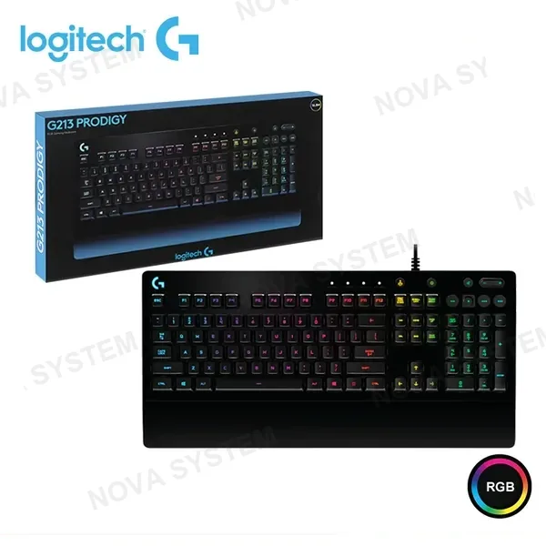 Logitech TECLADO LOGITECH G G213 PRODIGY RGB GAMING BLACK WIRED USB (PN:920-008084)