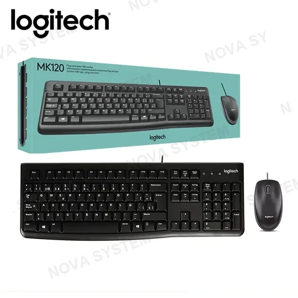 Logitech KIT LOGITECH MK120 BLACK TECLADO USB + MOUSE USB (PN:920-004428)