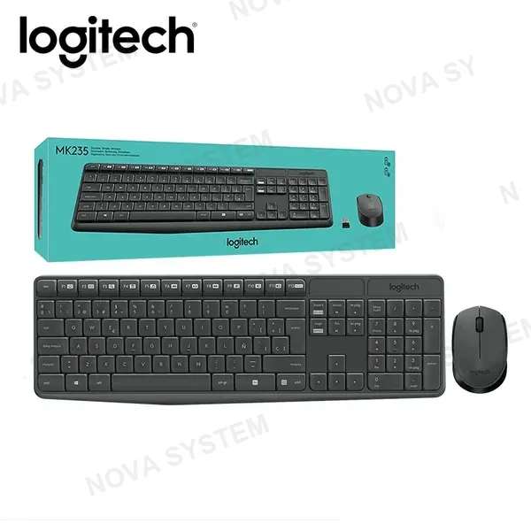 Logitech KIT LOGITECH MK235 WIRELESS SP BLACK TECLADO + MOUSE
