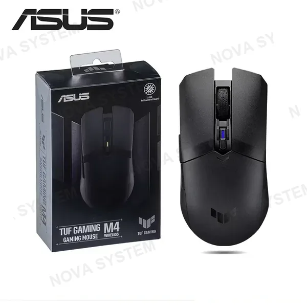 ASUS MOUSE ASUS TUF GAMING M4 BLACK DPI 12,000 CONECTIVIDAD WIRELESS & BLUETOOTH (PN:90MP02F0-BMAA00)