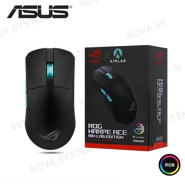 ASUS MOUSE ASUS ROG HARPE ACE AIM LAB EDITION RGB BLACK DPI 36,000 CONECTIVIDAD WIRED USB/WIRELESS/BLUETOOTH (PN:90MP02W0-BMAA02)