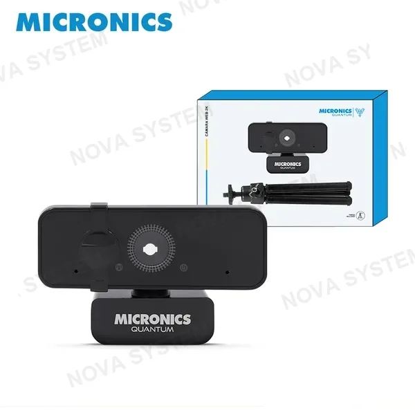 Micronics CAMARA WEB MICRONICS QUANTUM MIC W700 RESOLUCIÓN 2K MICROFONO INCORPORADO CONEXION USB + TRIPODE