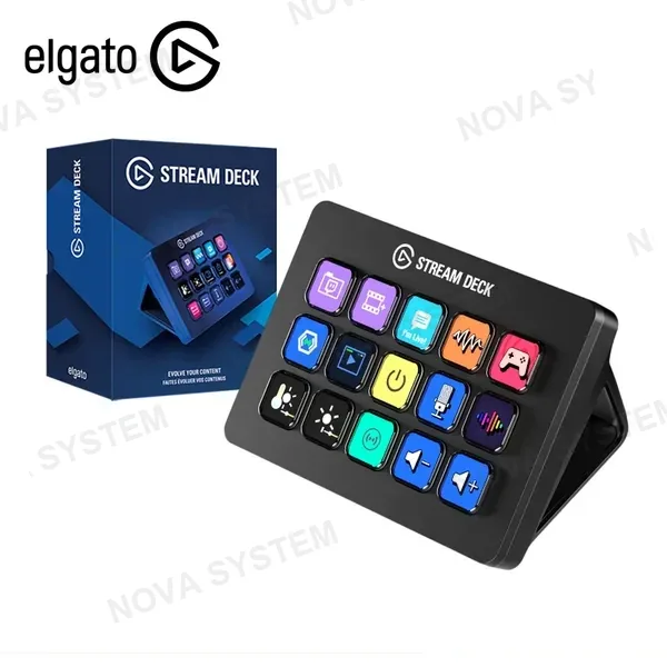LG ELGATO STREAM DECK MK.2 BLACK CONTROLADOR CON 15 TECLAS LCD PERSONALIZABLES (PN:20GBA9901)