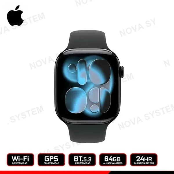 Apple APPLE WATCH SERIES 11 42MM JET BLACK /PANTALLA RETINA OLED/CONECTIVIDAD GPS WI-FI BLUETOOTH (PN:MEQU4LW/A)