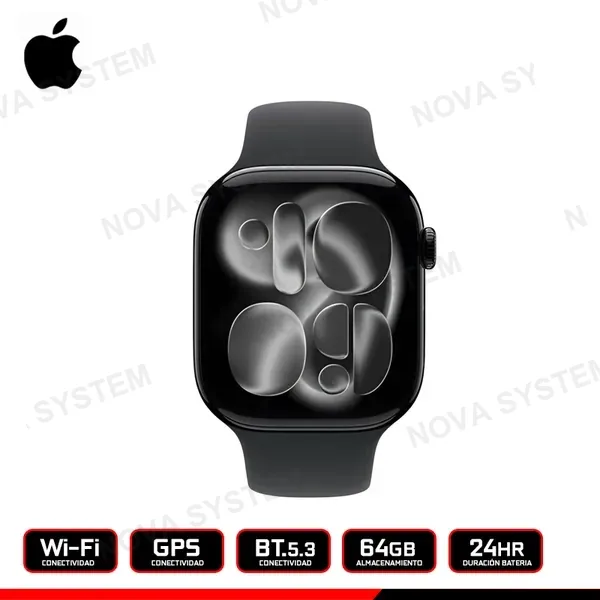 Apple APPLE WATCH SERIES 11 46MM JET BLACK /PANTALLA RETINA OLED/CONECTIVIDAD GPS WI-FI BLUETOOTH (PN:MEUX4LW/A)