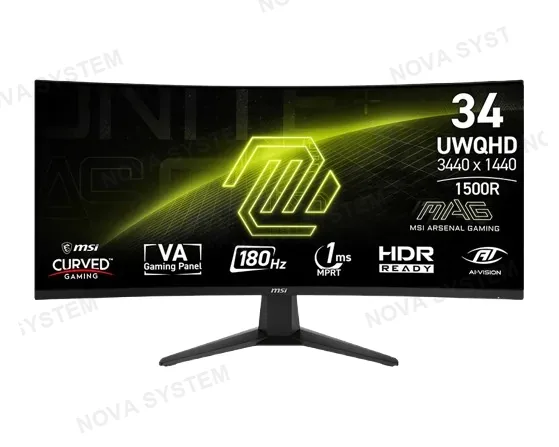 MSI MONITOR GAMING MSI MAG 346CQ 34P UWQHD 180HZ 1MS 2K