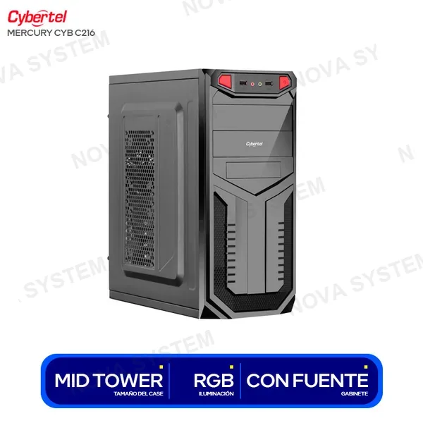 CASE CYBERTEL MERCURY CYB C216 GABINETE 230W...