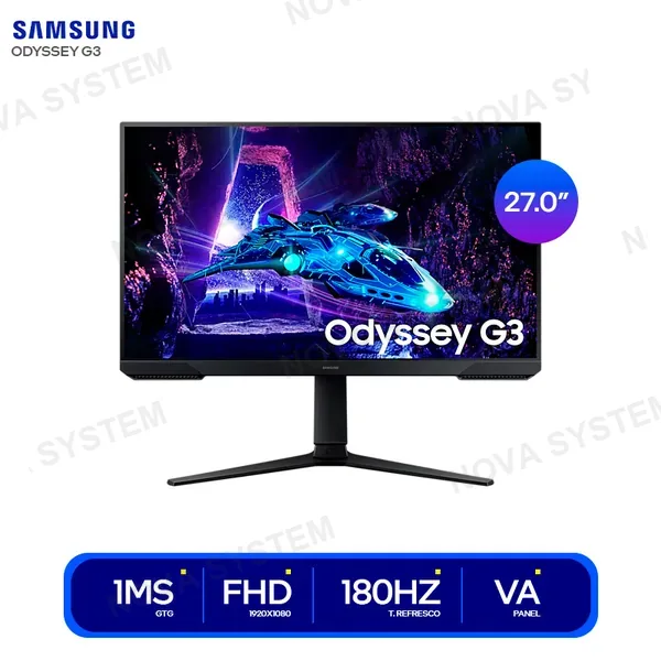 SAMSUNG MONITOR GAMING SAMSUNG ODYSSEY G3 27" FHD VA ( LS27DG30...