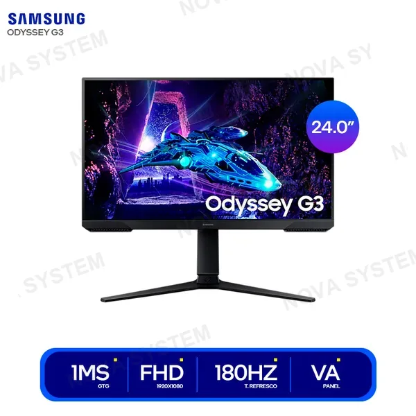 SAMSUNG MONITOR GAMING SAMSUNG ODYSSEY G3 24" FHD VA ( LS24DG30...