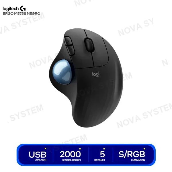 LOGITECH MOUSE INALAMBRICO LOGITECH ERGO M575S NEGRO BLUETTOTH ...