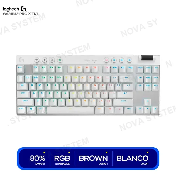 LOGITECH TECLADO MECANICO LOGITECH GAMING PRO X TKL INGLES BLA...