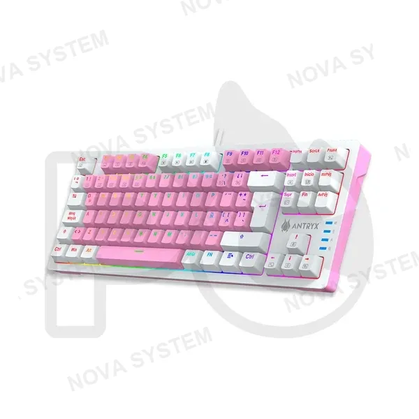 ANTRYX TECLADO MECANICO ANTRYX TKL STORM MK840 PINK SWITCH RE...