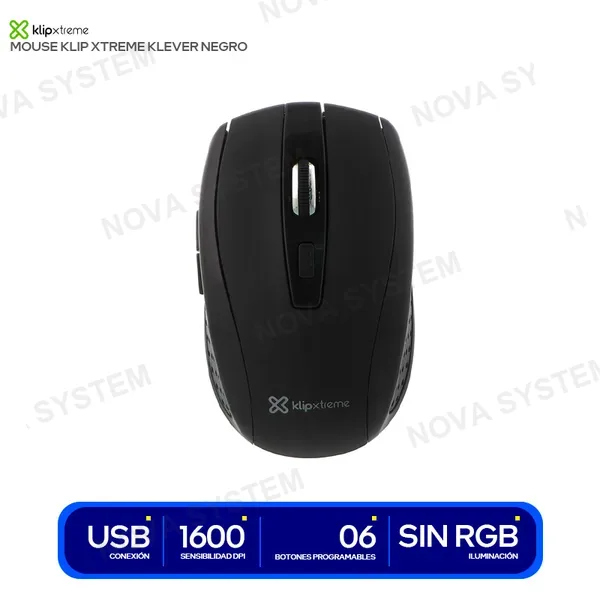 KLIP MOUSE KLIP XTREME KLEVER INALAMBRICO 6 BOTONES 1600DPI...