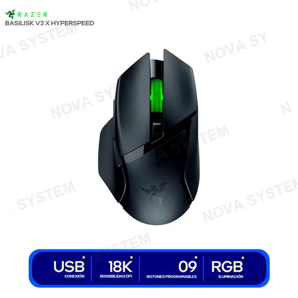 RAZER MOUSE RAZER BASILISK V3 X HYPERSPEED INALAMBRICO USB ...