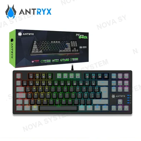 ANTRYX TECLADO MECANICO ANTRYX TKL MK840L ( AMK-840LKGRER1-SP ...