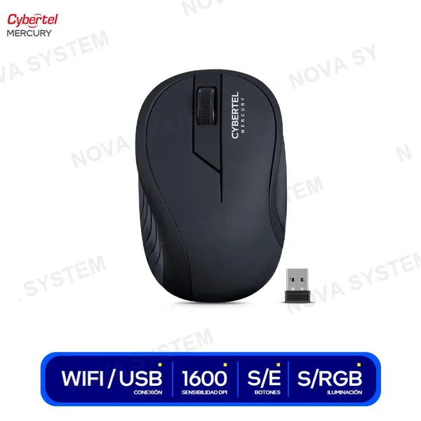 MOUSE CYBERTEL MERCURY ( CYB M308 ) / WIFI / USB...