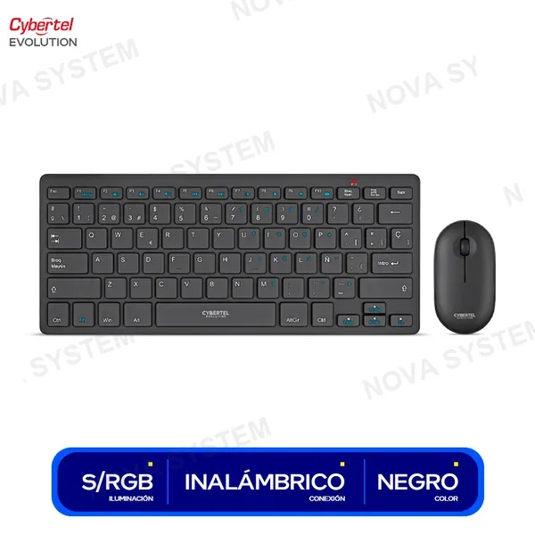 COMBO CYBERTEL EVOLUTION ( CYB WT801 ) TECLADO + MOUSE ...