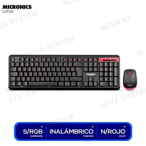 MICRONICS COMBO MICRONICS LOTUS ( MIC T808 ) WIRELESS / TECLADO +...