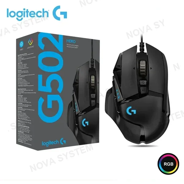 LOGITECH MOUSE LOGITECH G502 HERO ( 910-005550 ) GAMING / LED- R...