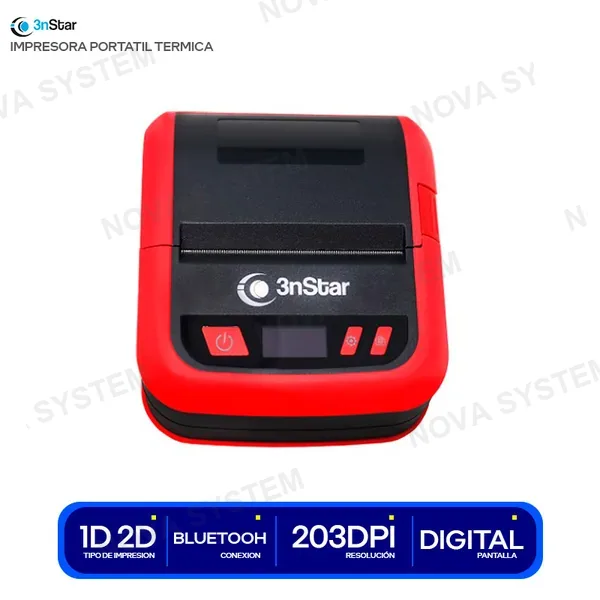 IMPRESORA PORTATIL TERMICA 3NSTAR 3’’ BT USB 80MM (...