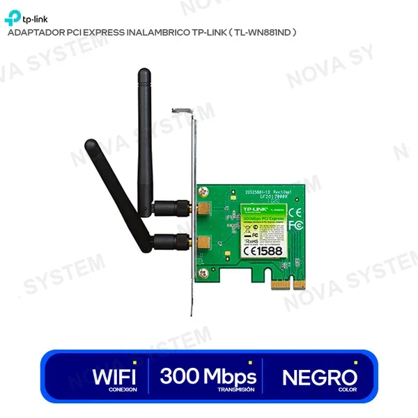 TP-LINK ADAPTADOR PCI EXPRESS INALAMBRICO TP-LINK ( TL-WN881ND ...