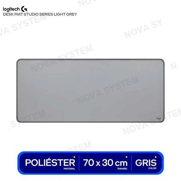 LOGITECH PAD MOUSE LOGITECH DESK MAT STUDIO SERIES LIGHT GREY ( ...