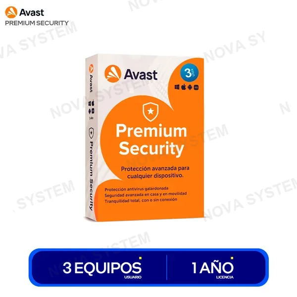 ANTIVIRUS AVAST PREMIUM SECURITY ( 7153273 ) 3 PCS / 12...