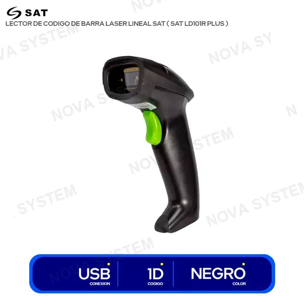 LECTOR DE CODIGO DE BARRA LASER LINEAL SAT ( SAT LD101R...