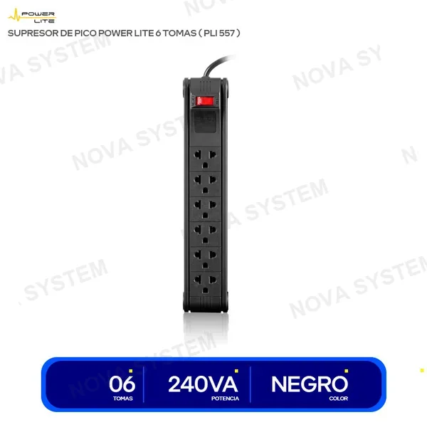 SUPRESOR DE PICO POWER LITE 6 TOMAS ( PLI 557 )...