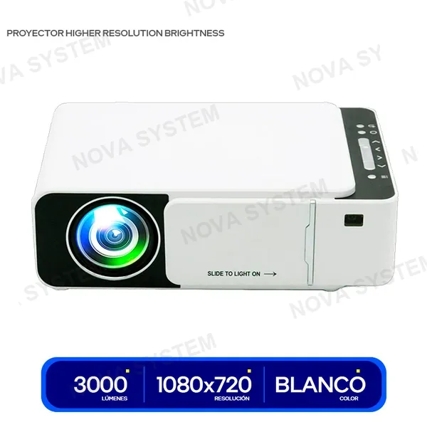 PROJECTOR WITH HIGHER RESOLUTION BRIGHTNESS HD MULTIME...