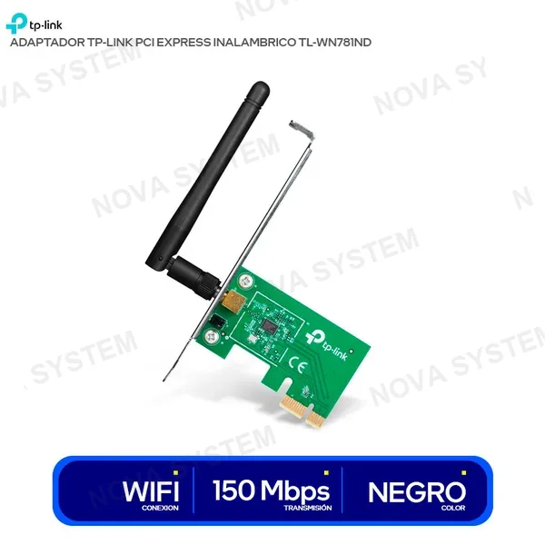TP-LINK ADAPTADOR PCI EXPRESS INALAMBRICO TP-LINK ( TL-WN781ND ...