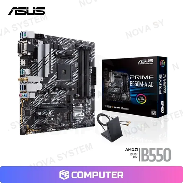 ASUS PLACA MADRE ASUS PRIME B550M-A AC WI-FI /AM4 /AMD
