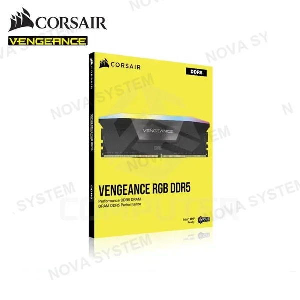 Corsair MEMORIA RAM CORSAIR VENGEANCE BLACK RGB DDR5 32GB(2X16) 6000MT/s CL30