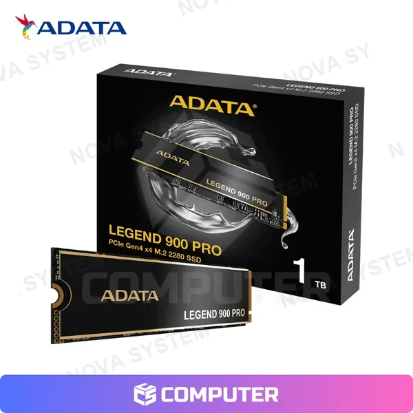 Adata DISCO SOLIDO SSD 1TB M.2 ADATA LEGEND 900 PRO NVME 7400/6000MB/S C/DISP ALUMINIO