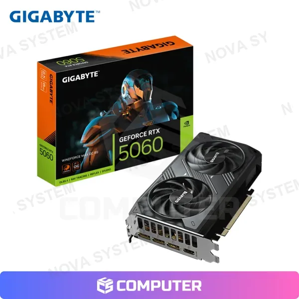 Gigabyte TARJETA DE VIDEO GIGABYTE RTX 5060 WINDFORCE MAX OC 8GB X2 FAN