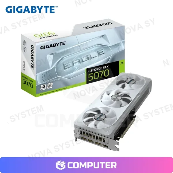 Gigabyte TARJETA DE VIDEO GIGABYTE GEFORCE RTX 5070 EAGLE OC ICE SFF 12GB GDDR7
