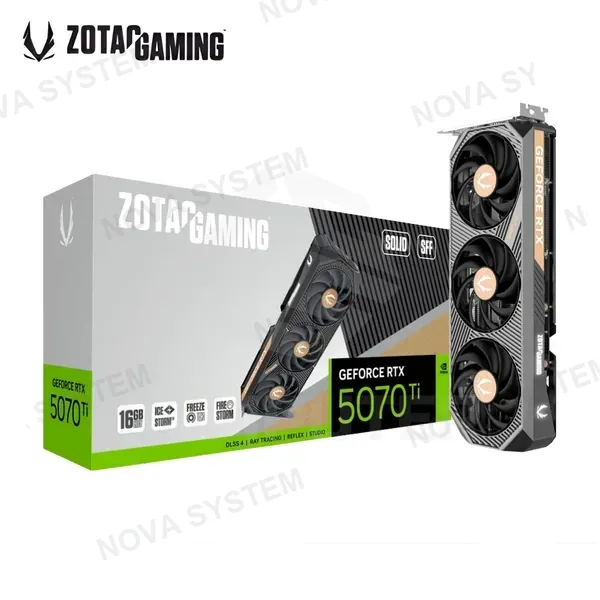 Zotac TARJETA DE VIDEO GEFORCE RTX 5070 TI 16GB ZOTAC SOLID OC SFF