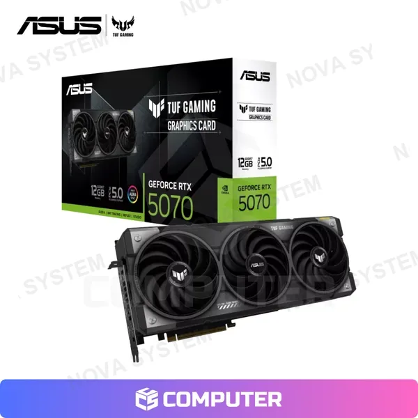 ASUS TARJETA DE VIDEO ASUS TUF GAMING GEFORCE RTX 5070 12GB OC EDITION