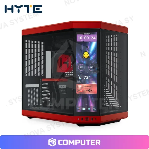 HYTE CASE GAMER MT HYTE Y70TTI-RB TOUCH INFINITY BLACK CHERRY 14.9"
