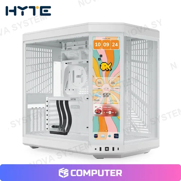 HYTE CASE MT HYTE Y70 SNOW WHITE TOUCH 14,9" SIN FUENTE VIDRIO TEMPLADO MID TOWER