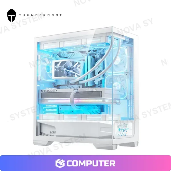 Thunderobot CASE THUNDEROBOT BLACKWARRIOR COLOR BLANCO (CON PANTALLA)