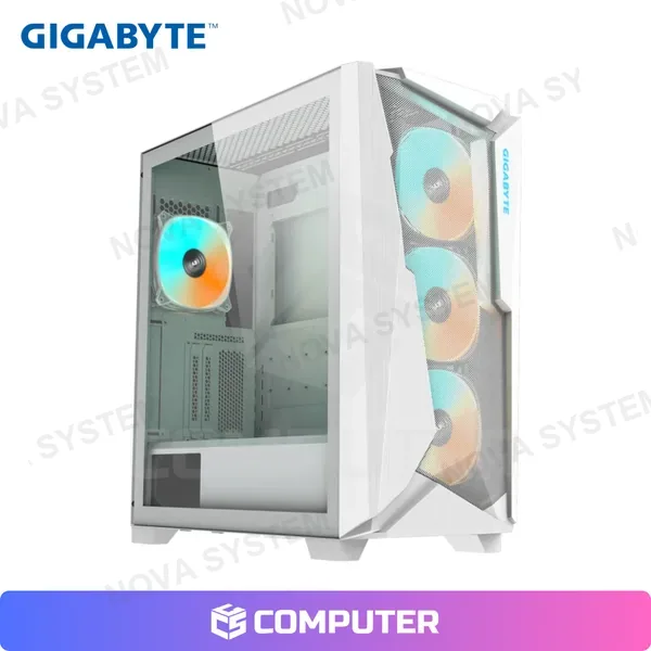Gigabyte CASE GAMER GIGABYTE C301 GLASS WHITE V2