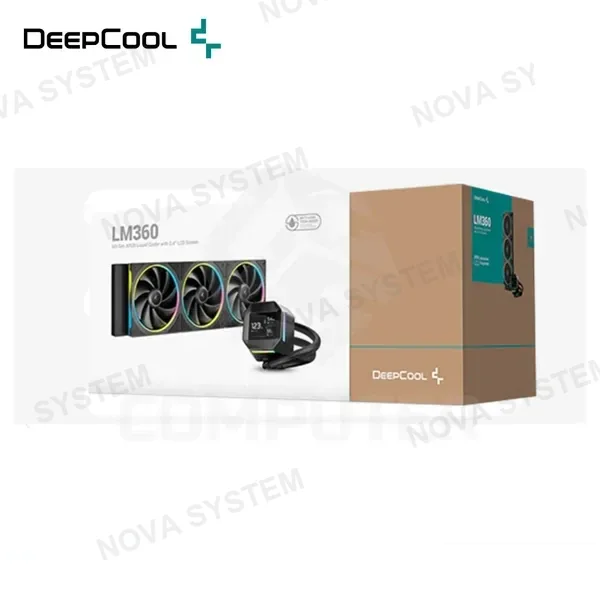Deepcool REFRIGERACION LIQUIDA DEEPCOOL LM360 ARGB BLACK C/N PANTALLA