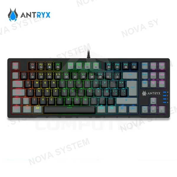 Antryx TECLADO MECANICO TKL ANTRYX MK840L BLACK/GRAY SWITCH RED